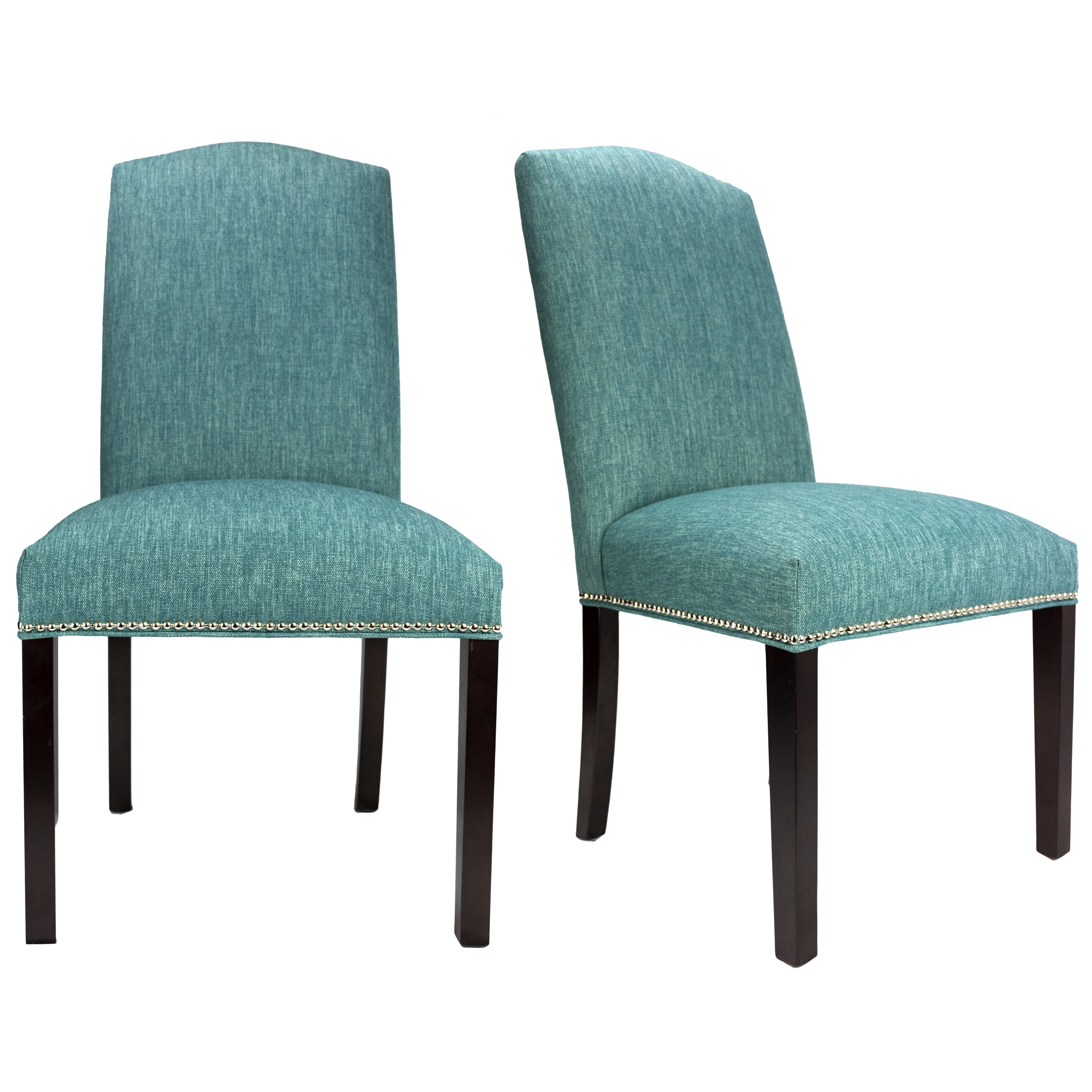 Key Largo Espresso Legs Nailhead Trim Upholstered Dining Chairs Set Details About Key Largo Espresso Legs Nailhead Trim Upholstered Dining Chairs Set Of 2 21