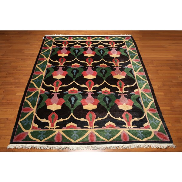 Tufenkian Tibetan Hand Knotted Carpet Modern Area Rug 9 X 12 Tufenkian Tibetan Hand Knotted Carpet Modern Area Rug 9 X27