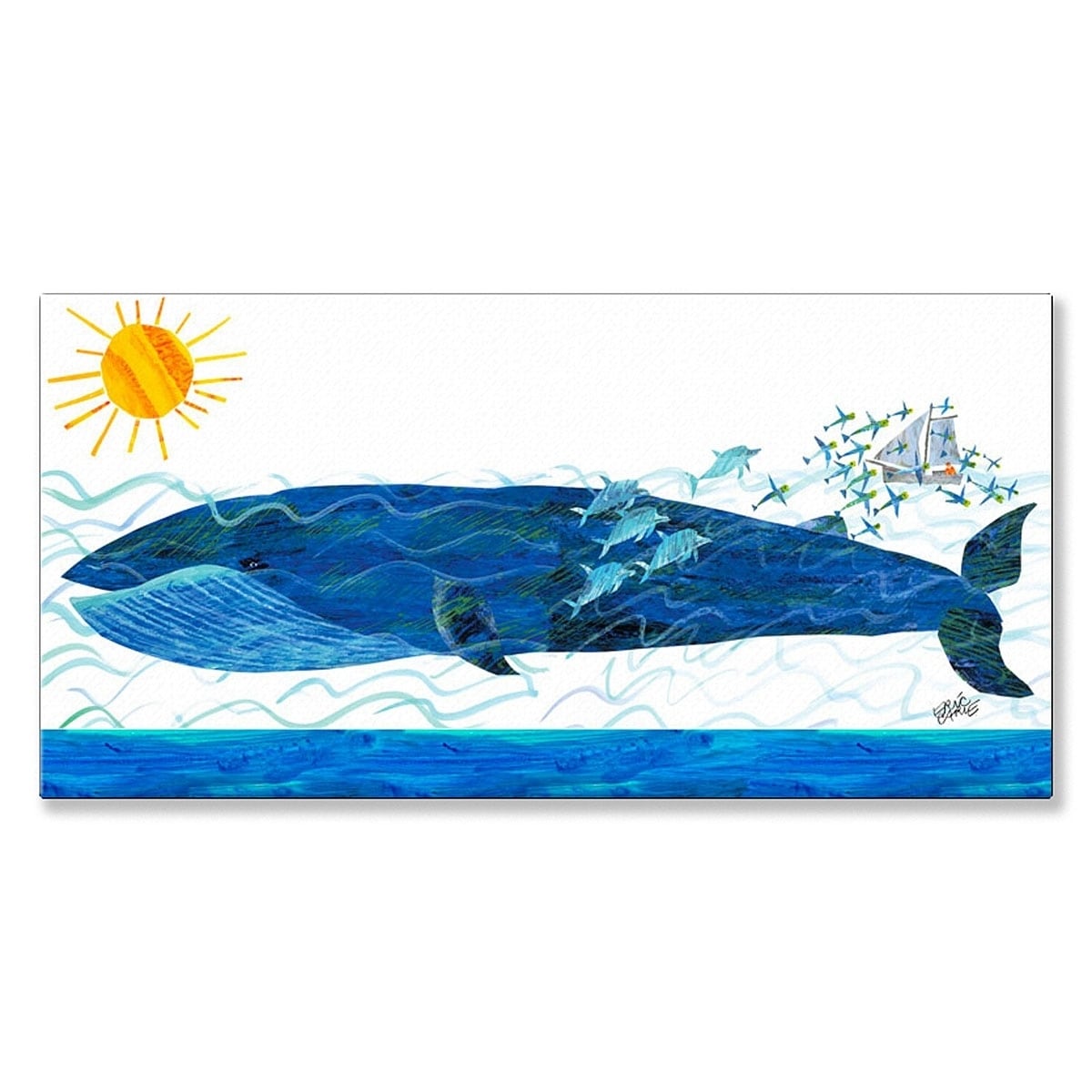 Oopsy Daisy 'Eric Carle's Whale and Friends' by Eric Carle - 36 x