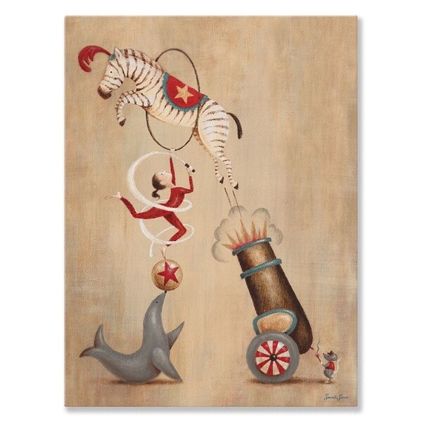 Oopsy Daisy 'Vintage Circus Cannon' by Sarah Lowe Canvas Wall Art