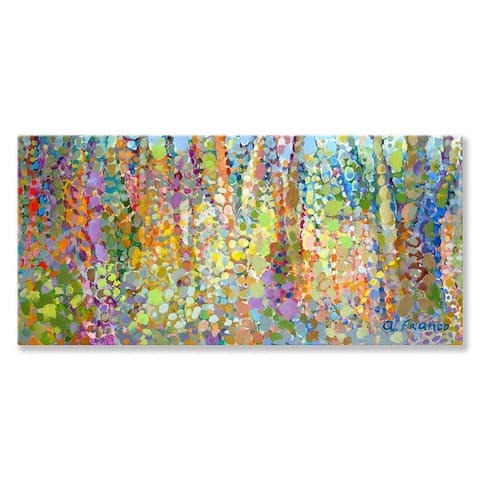GreenBox 'Abstract Wilderness' by Angelo Franco Canvas Wall Art - 48 x 24