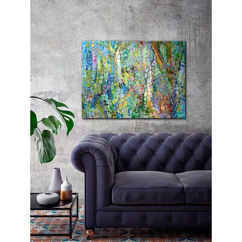 GreenBox 'Abstract Woodland' by Angelo Franco Canvas Wall Art