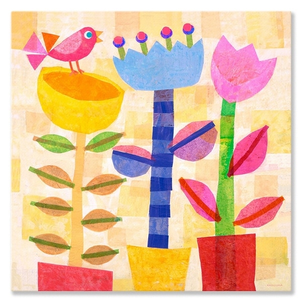 Oopsy Daisy Canvas Wall Art, When She Wakes, 18 x 24 by Oopsy Daisy並行輸入 : Oopsy Daisy Canvas Wall Art Peeking Jungle Buddies