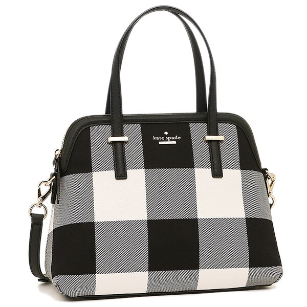 kate spade black and white checkered purse