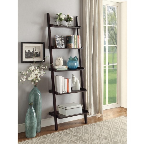 Shop Briarwood Home Decor Wood Leaning Bookcase - On Sale ...