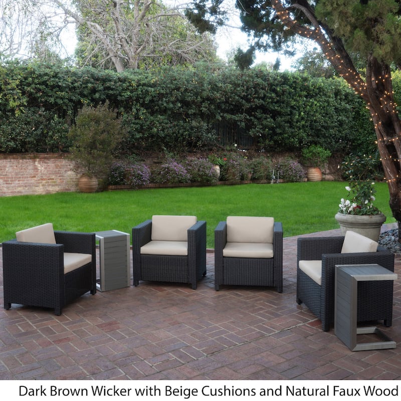 Puerta Outdoor 6-piece Seating Set with Cushions by Christopher Knight Home
