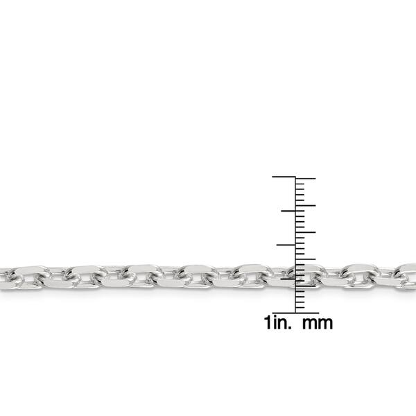 Sterling Silver 1.25mm Diamond-cut Cable Chain Sterling Silver 1.25mm Diamond-cut Cable Chain
