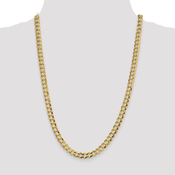 24 inch Long 1.7MM Wide IcedTime 14K YELLOW Gold SOLID ITALY CUBAN Chain