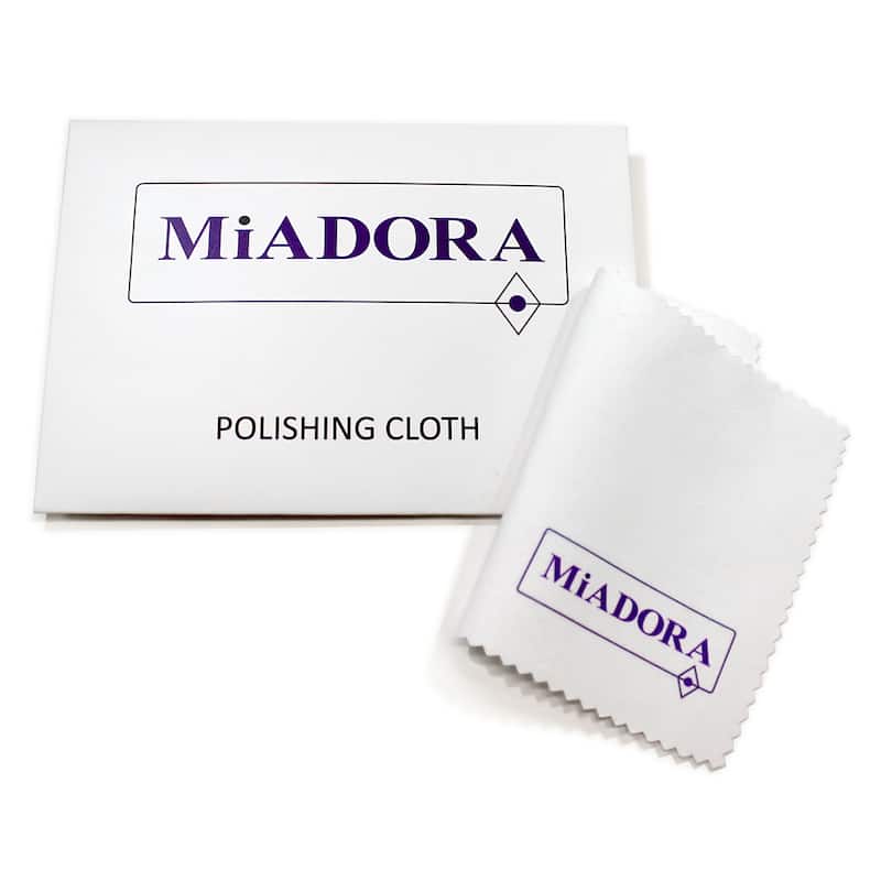 Miadora Sterling Silver Amethyst Anniversary Semi-Eternity Ring