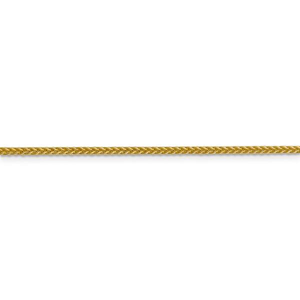14 kt Yellow Gold 14k 2mm Semi-solid 3-Wire Wheat Chain Length 18 in 14 kt Yellow Gold 14k 2mm Semi-solid 3-Wire Wheat Chain Length 18 in
