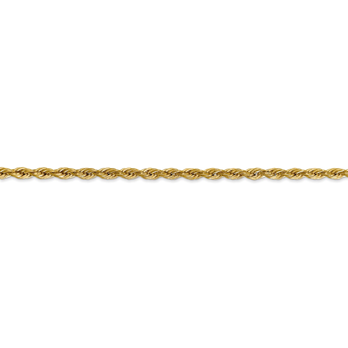 10 in Length 14 kt Yellow Gold 14k Yellow Gold 3.20mm Semi-Solid Anchor Chain
