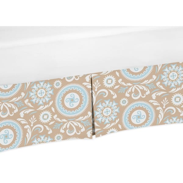 Sweet Jojo Designs Blue and Taupe Hayden Collection Medallion Print