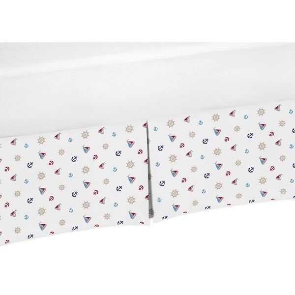 Sweet Jojo Designs Nautical Nights Collection Mini Nautical Print Crib