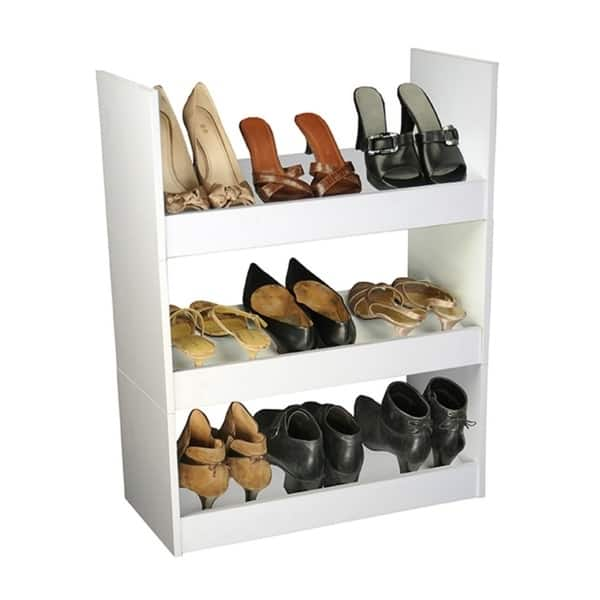 Entryway DIY Shoe Rack - Angela Marie Made