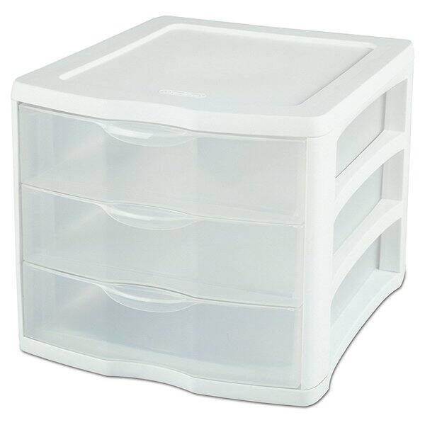 Shop Sterilite Clearview 3 Plastic Storage Drawer Organizer Free