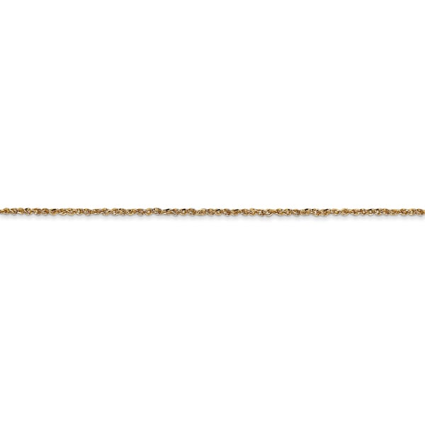 14k Rose Gold 0.70mm Diamond-Cut Ropa Chain Necklace 16/" 24/"