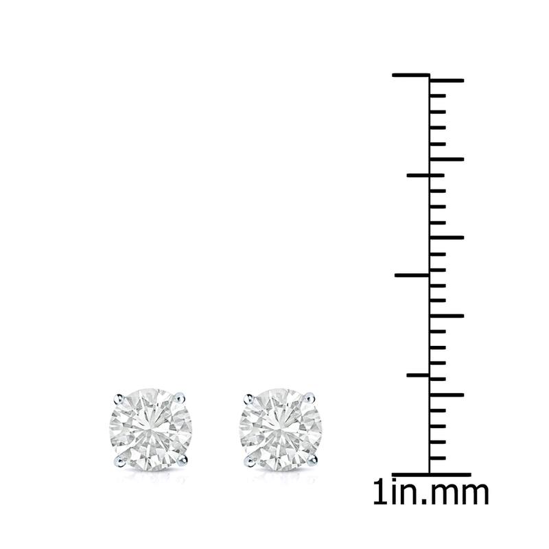 Auriya 18k Gold 2ctw Clarity-enhanced Diamond Stud Earrings