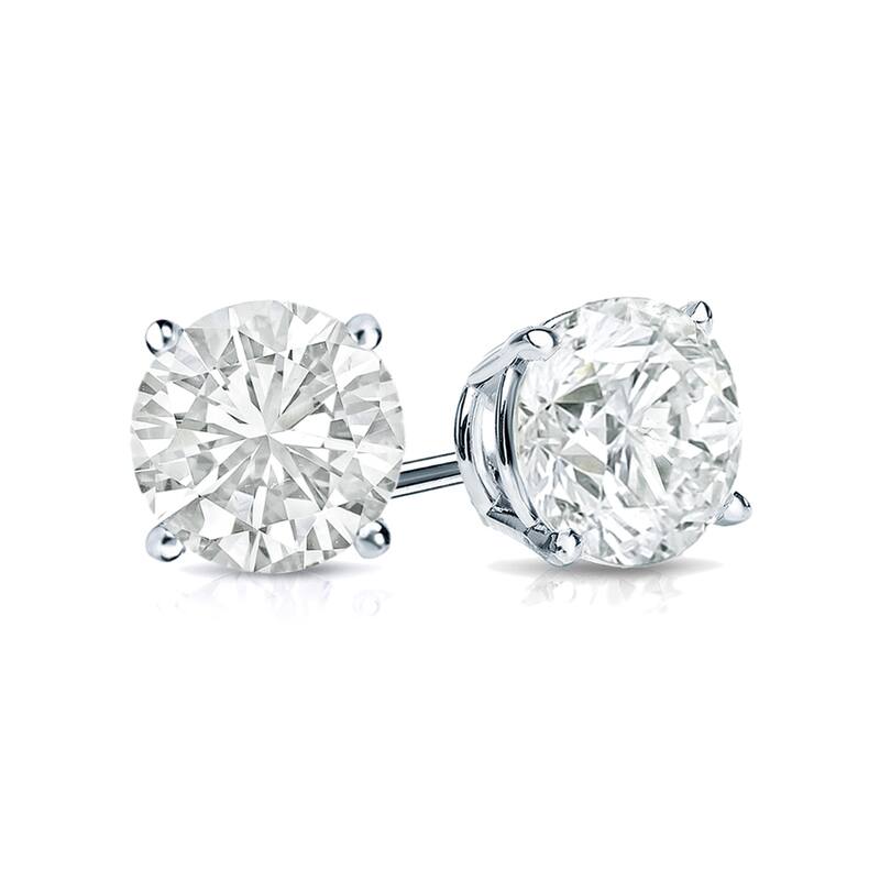 Auriya 18k Gold 2ctw Clarity-enhanced Diamond Stud Earrings