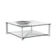 preview thumbnail 3 of 1, Xavier Coffee Table Square - Silver