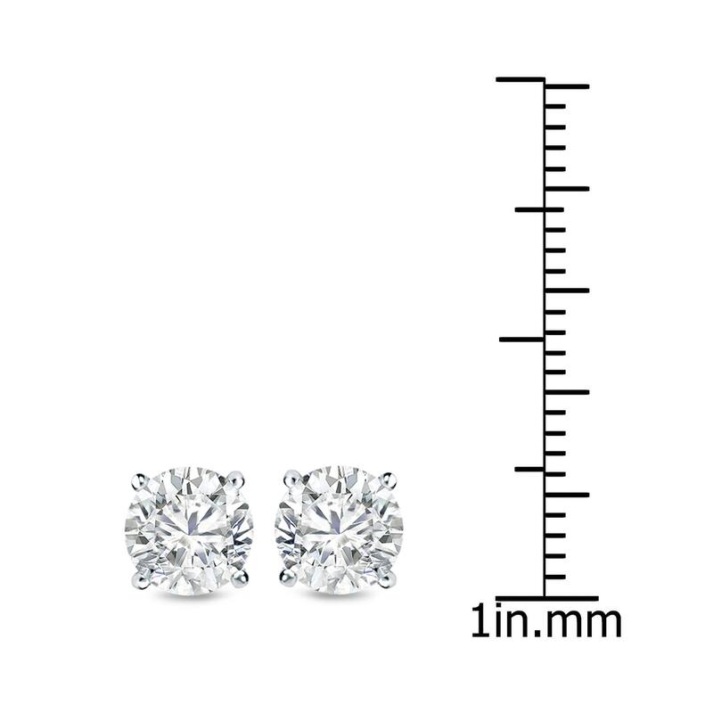 Auriya 18k Gold 2ct TW Clarity-enhanced Diamond Stud Earrings (G-H, I2-I3)