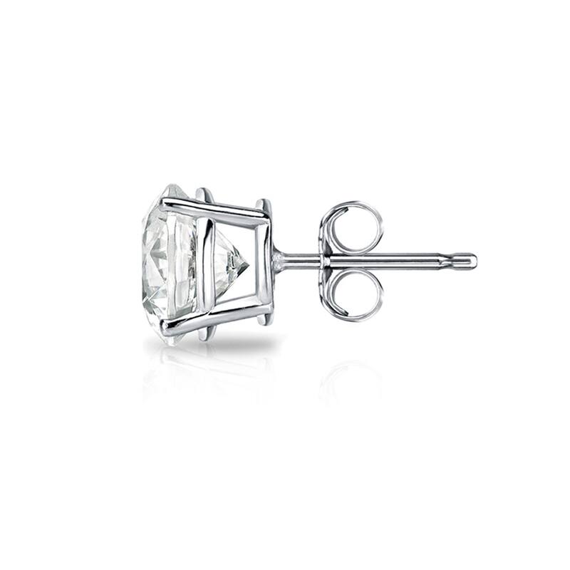 Auriya 18k Gold 1 1/2ct TW Clarity-enhanced Diamond Stud Earrings (J-K, I2-I3)