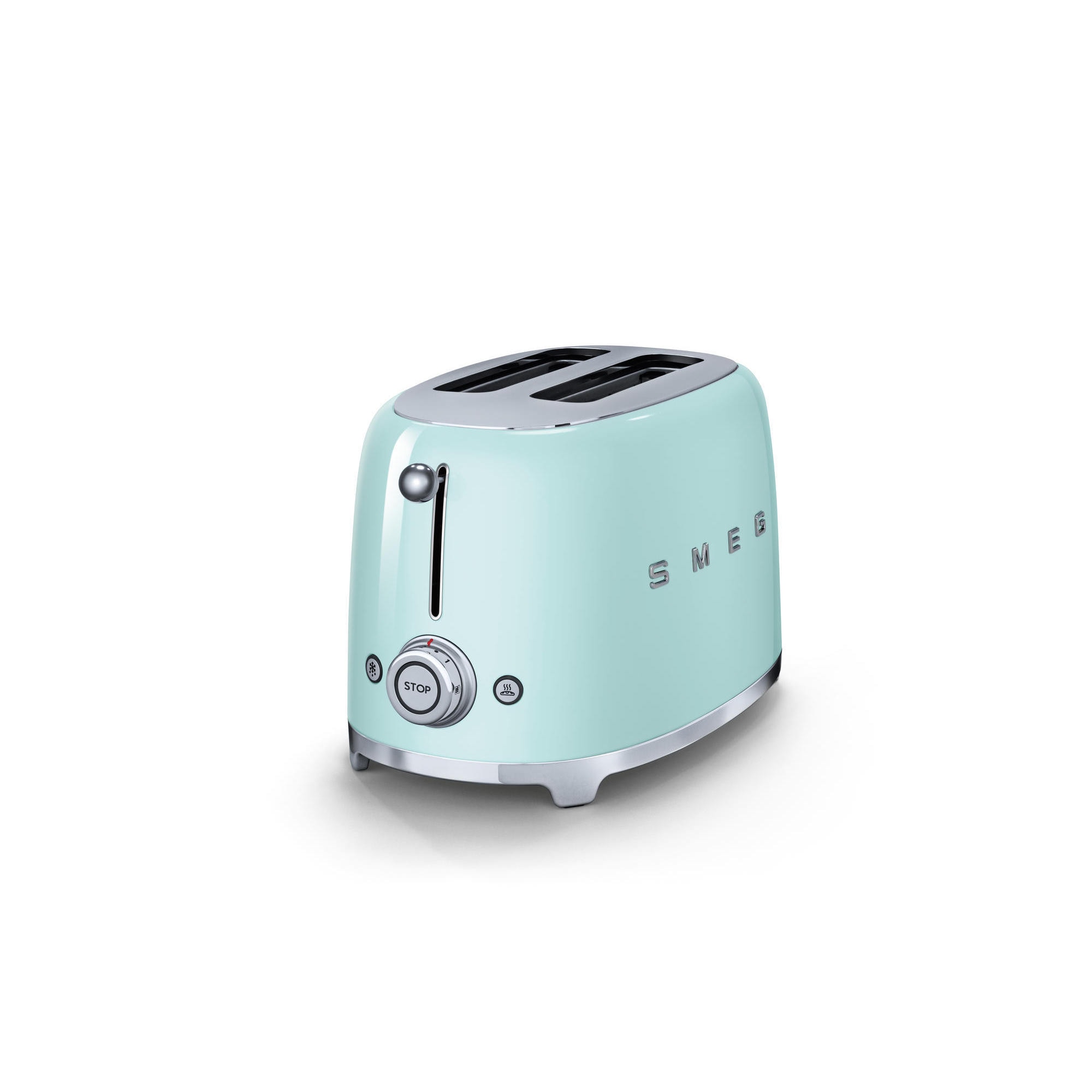 Smeg 50's Retro Style Aesthetic 2 Slice Toaster Pastel Green Bed Bath
