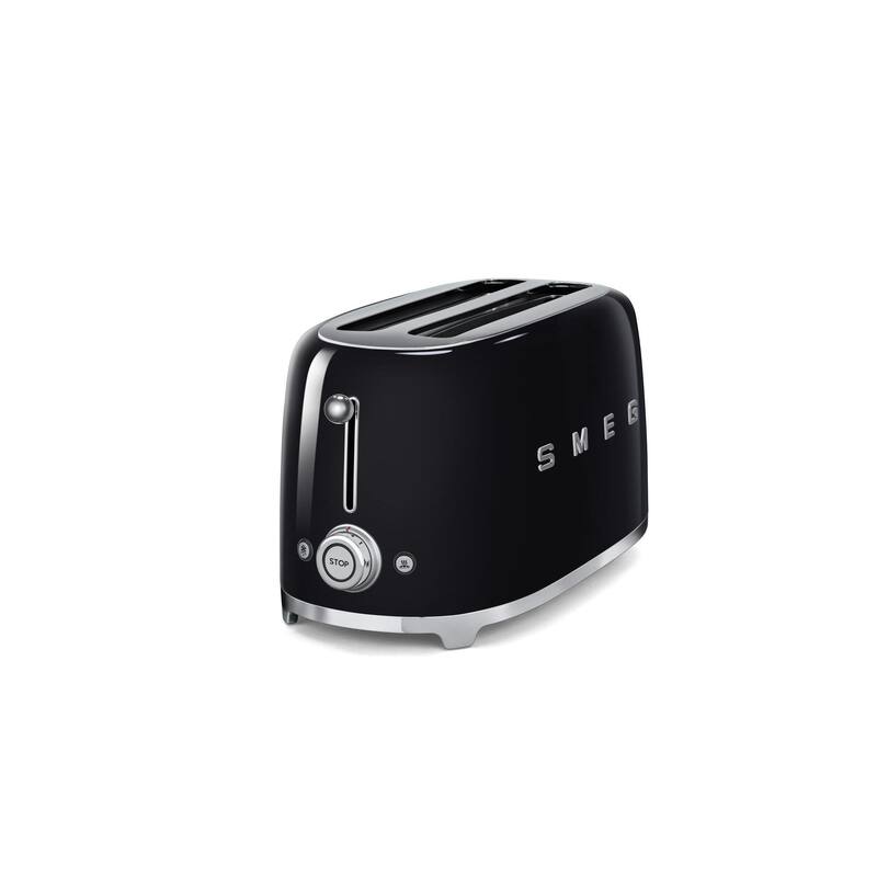Smeg Black '50s-style 4-slice Toaster