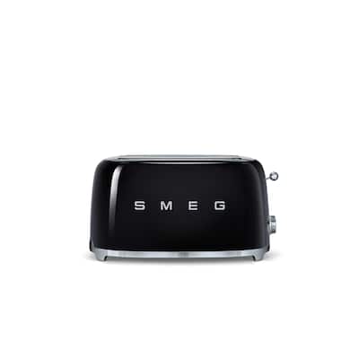 Smeg Black '50s-style 4-slice Toaster