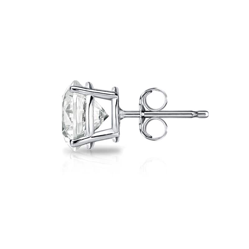Auriya 18k Gold 1 1/4ct TW Clarity-enhanced Diamond Stud Earrings (J-K, I2-I3)