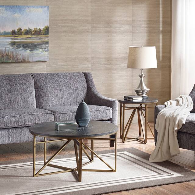 Madison Park Kayden Antique Bronze End Table