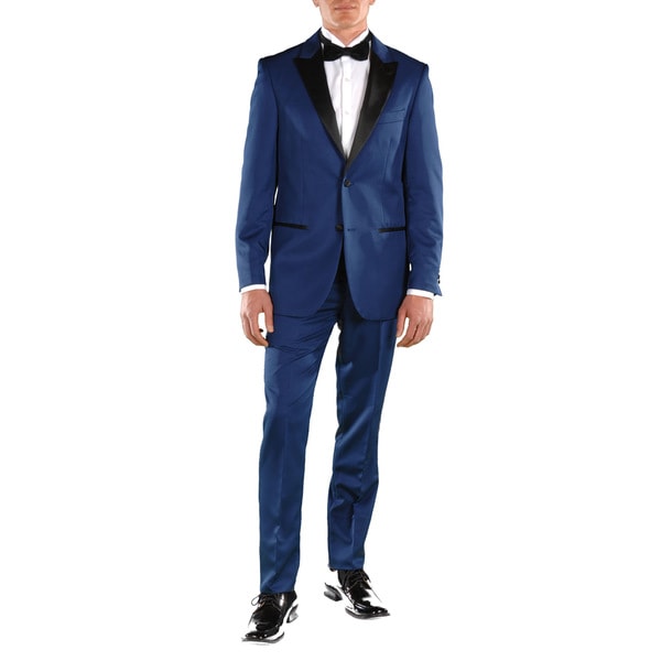 Ferrecci Men's Crisp Slim Fit Peak Lapel 2-piece Tuxedo