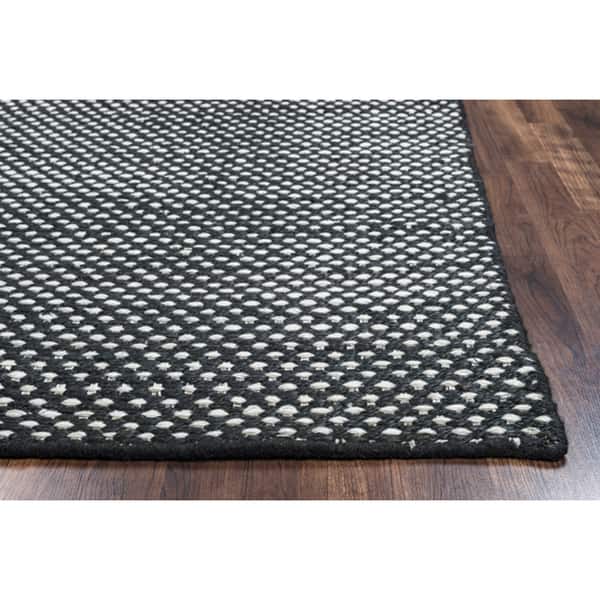 Alora Decor Harlem Reversible Criss Cross Hand-woven Wool Blend Rug