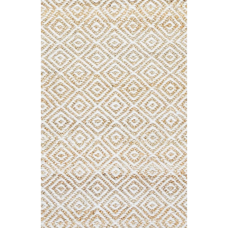 Alora Decor Harlem Collection Beige Diamond Rug