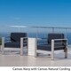 Cape Coral Outdoor Chat Set with C-Shaped Table by Christopher Knight Home - Thumbnail 19