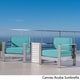 Cape Coral Outdoor Chat Set with C-Shaped Table by Christopher Knight Home - Thumbnail 17