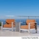 Cape Coral Outdoor Chat Set with C-Shaped Table by Christopher Knight Home - Thumbnail 21