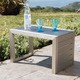 Cape Coral Outdoor Chat Set with C-Shaped Table by Christopher Knight Home - Thumbnail 9