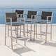 Cape Coral Outdoor 5-piece Aluminum Square Bar Set by Christopher Knight Home - Thumbnail 1