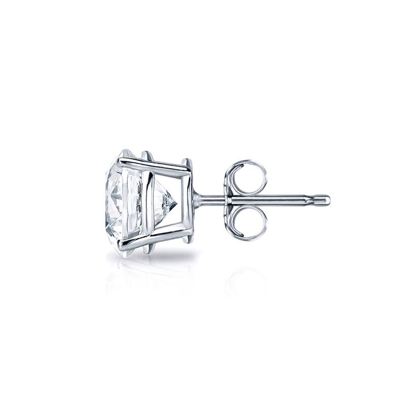 Auriya 1 1/4ctw Clarity-enhanced Round Diamond Stud Earrings 14k Gold (I2-I3)