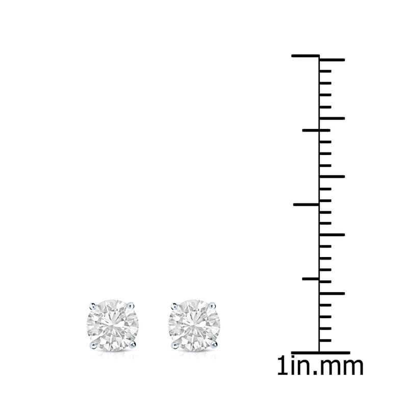 Auriya 14k Gold 3/4ct TW Clarity-enhanced Diamond Stud Earrings (J-K, VS1-VS2)
