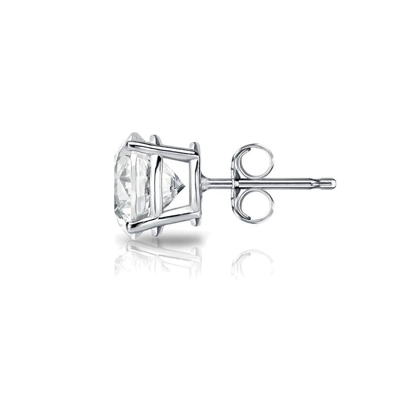 Auriya 14k Gold 1/2ctw Clarity-enhanced Diamond Stud Earrings (I2-I3)
