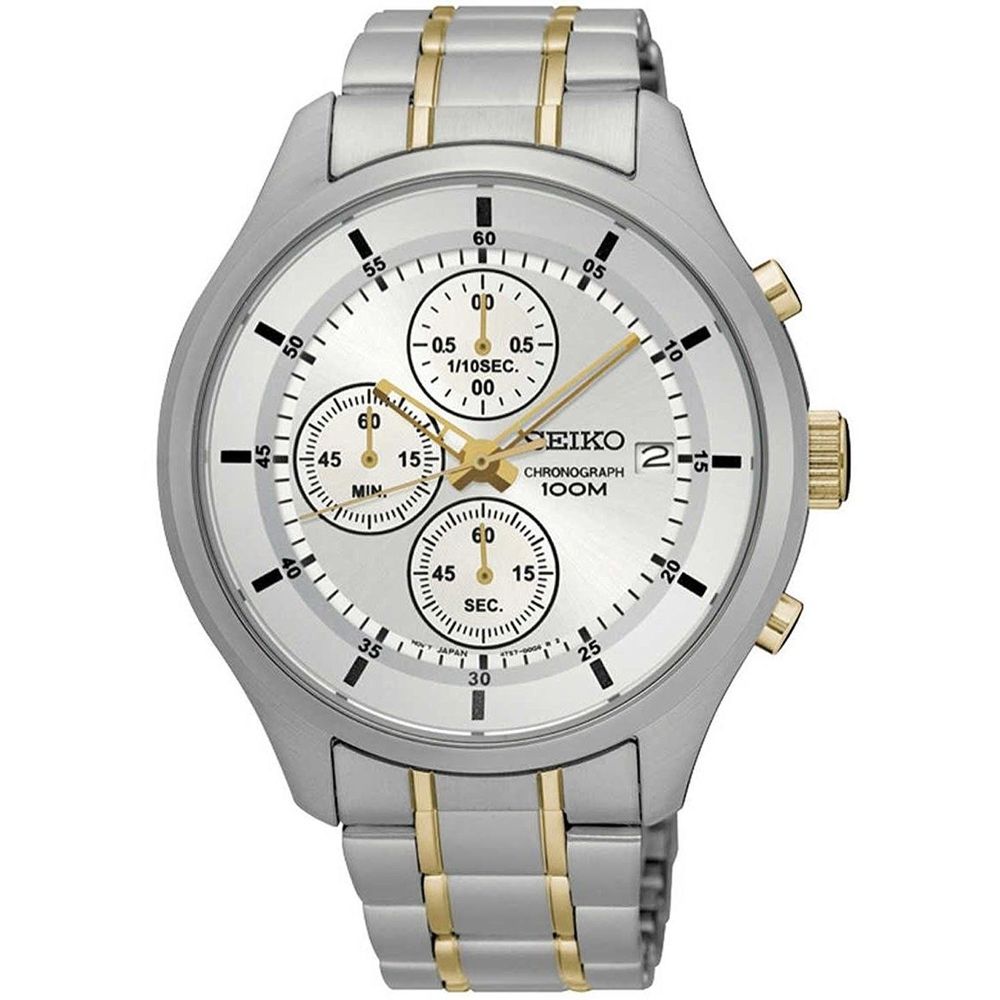 seiko 43mm men's chronograph