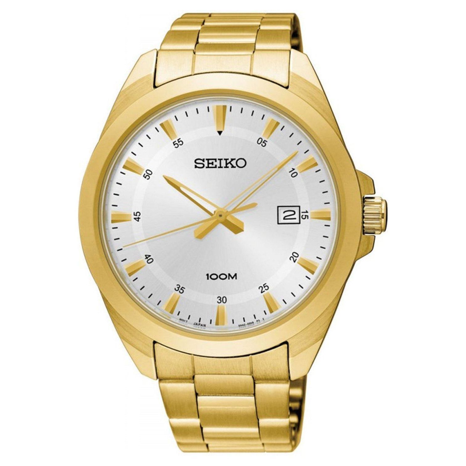 seiko men's gold tone watches