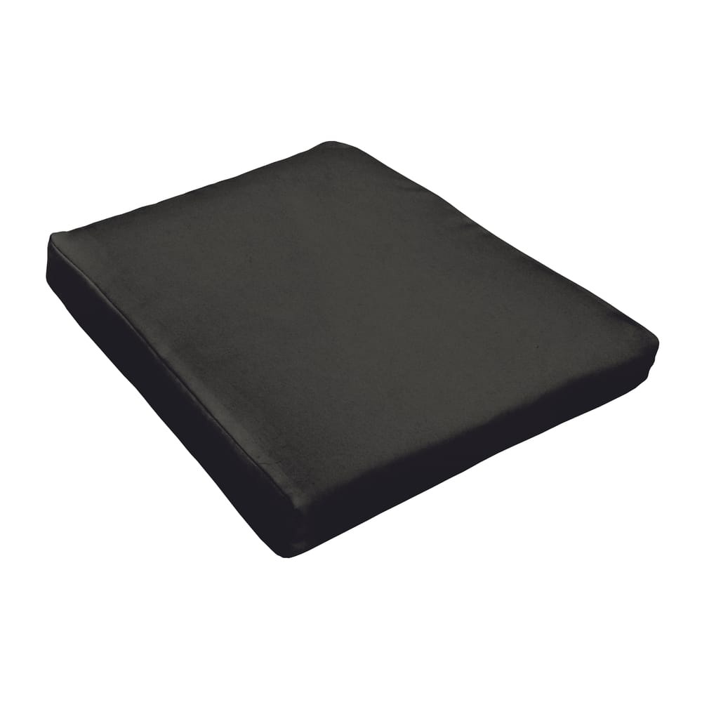 Shiel Sunbrella Black Indoor/ Outdoor Round Front 18 Inch Tapered Cushion