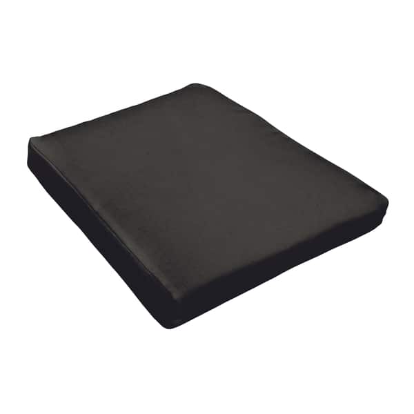 Sunbrella 20 inch x 18 inch Seat Pad 2 Pack - Canvas Black