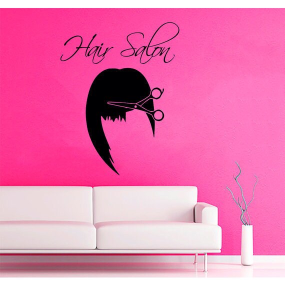 Girl Model Scissors Beauty Salon Vinyl Sticker Interior Design Art Mural Living Room Decor Sticker Decal Size 33x39 Color Black On Sale Overstock 14732673 The earliest form of wall painting was beautiful murals found in the caves of borneo are you looking for a simple wall painting for your new home? overstock com