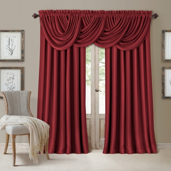 Elrene All Seasons Polyester Blend Waterfall Valance