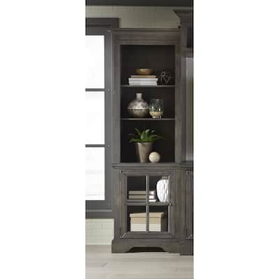 Dillworth Grey Left Side Pier Unit Entertainment Center