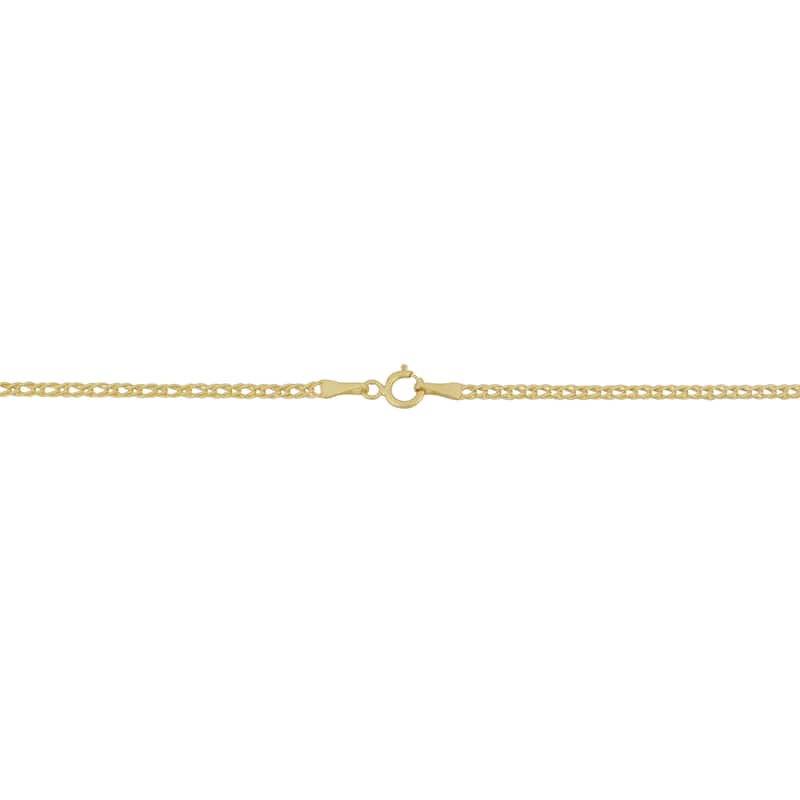 Fremada 10k Yellow Gold 2-mm Diamond Weave Chain Necklace