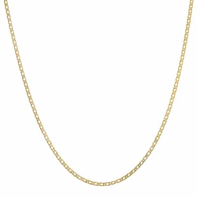 Fremada 10k Yellow Gold 2-mm Diamond Weave Chain Necklace